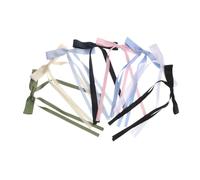 GALPADA 8Pcs Long Tail Bow Hair Clips for Cute Ribbon Hair Accessories for Teens Easy to Use Variety of Colors for Daily Life Special Occasions