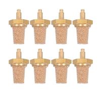 GALPADA 8pcs M5 Copper Filter for Oil Tubes Fog Machine Nozzle Universal Compatibility Brass Air Silencer Fitting for Shows and Stage with Prolonged Equipment Lifespan