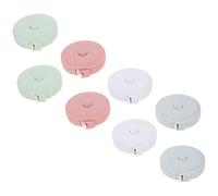 GALPADA 8Pcs Mini Retractable Tape Measure Soft Tailor Measuring Tape for Body Sewing Crafting with Push Button Retraction Portable Flexible Cloth Rulers in White Pink Blue Green