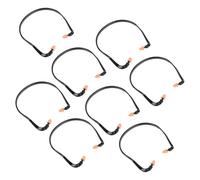 GALPADA 8pcs Multipurpose Banded Noise Canceling Flexible Silicone Noise Reduction Easy to Insert for Sleep and Airplanes
