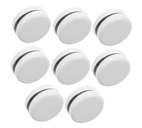 GALPADA 8pcs Refrigerator Thermostat Fridge Switch Thermostat Adjustment Knob Refrigerator Knob Replacement Thermal Control Cap Temp Control Rotary Cap Plastic White