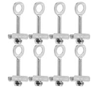 GALPADA 8pcs Silver Metal Motorcycle Chain Adjuster with Precise Manual Adjustments for Folding Bicycles and Motorbikes, Sturdy Chain Tensioner Suitable for Offroad Conditions and Slopes