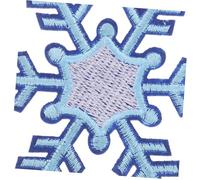 GALPADA 8pcs Snowflake Embroidered Fabric Applique Patches for Clothes Hats Backpacks Soft Non-sew Winter Decorations for DIY Crafts Repairs and Personalization