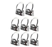 GALPADA 8pcs Stainless Steel Thumb Finger Picks Set for Guitar and Ukulele, Adjustable Hollowed Metal Picks with Comfortable Fit to Protect Fingers, Smooth Plectrum for Banjo and Acoustic