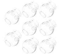 GALPADA 8Pcs Thickened Glass Cupping Therapy Jars Vacuum Suction Cups for Body Massage and Meridian Clearing Reusable Chinese Acupoint Tool for Back Arms Legs