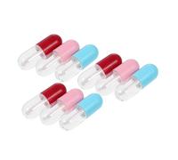 GALPADA 9 Pcs Transparent Lip Gloss Containers Portable Lipstick Subpackaging Tubes DIY Refillable Cosmetic Bottles for Lip Balm Random Color