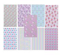 GALPADA 9 Pieces Easter Printing Artificial Leather Sheets 20x33cm Faux Leather for DIY Crafts for Handmade Earrings