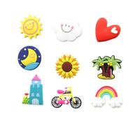 GALPADA 9pcs Creative Fridge Magnets for Refrigerator with Assorted Color Pvc Material, Magnetic Stickers for Kitchen and Restaurant, Functional Features Include Pin Notes and Fridge Decor