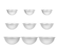 GALPADA 9pcs Half Sphere Silicone Moulds for Baking Cake Mousse Aluminium Alloy Material and Nonstick Surface, Easy Cleaning, for Professional and Home Baking