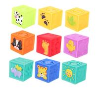 GALPADA 9pcs Soft Building Blocks Set for Educational Colorful Stacking Blocks Enhance Hand-eye Coordination and Cognitive Development