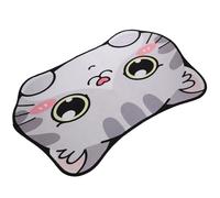 GALPADA Absorbent Pet Feeding Mat for Cats with Polyester Fiber Material and Lovely Cartoon Cat Design, Indoor Use, Protects Cat's Paws and Fits Bowl Sizes, for Food and Water Bowls