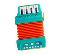 GALPADA Accordion Grip Plastic Green Cartoon with Toy Children's and Fun Appearance Exercise Performance Accordion Musical Instrument for Early Education, Beginner for Kids