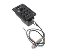 GALPADA Acoustic Guitar Pickup with Built-in Preamp and Phase Switch, Universal Installation for Folk and Acoustic Guitars, Low Noise Piezo Transducer for Stage and Practice Use