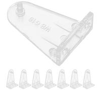 GALPADA Acrylic Hold Down Brackets with Screws 8pcs Window Blinds Clips for 2 Inch Horizontal Blinds Bottom Rail Secure Hold