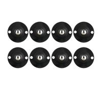 GALPADA Adhesive Storage Box Caster Wheels Pulley Design 8pcs and Steel Material, Quieter When Pushing, Does Not Scratch the Ground, Suitable for Trash Can and Storage Box