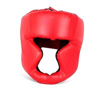 GALPADA Adjustable Boxing Headgear for Adults with Moisture-wicking Lining and Ear Ventilation Thick Foam Sparring Guard for Kickboxing Taekwondo Mma Training Protective Gear Red
