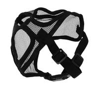 GALPADA Adjustable Breathable Short Snout Dog Muzzle for Bulldogs and French Bulldogs Anti-bite Mesh Mouth Cover for Small to Flat-faced Breeds Reflective Safety Straps for Training and