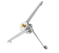 GALPADA Adjustable Camera Tripod Portable Mini Action Camera Holder Lightweight Aluminum Alloy Silver Foldable Tripod Clamp for Travel Photo Video