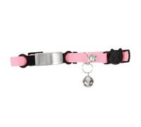 GALPADA Adjustable Cat Collar with Name Tag Bell Lost Design for Cats and Small Dogs Versatile Pet Supply Pink S Safety Collar for Your Furry Friend