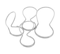GALPADA Adjustable Metal Guitar Finger Picks Silver 4pcs and Thumb Picks Set Fingerpicking Accessories with Versatile Use and Slip-reducing Design for Guitar and Banjo and Banjo