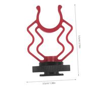 GALPADA Adjustable Microphone Clip Holder Desktop Mic Stand with 17-20 MM Clamp Compatible with BOYA High Stability for Interviews and Reducing Wind Noise