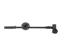 GALPADA Adjustable Microphone Stand Holder with Metal Tilting Rotating Boom Arm, Practical Black Mic Boom Arm Compatible with Desktop and Live Streaming, Height Adjustable from 15mm