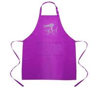 GALPADA Adjustable Neck Strap Hairdresser Apron with Rhinestone Pattern Multi-Industry Use Protective Work Apron for Hair Stylists Chefs Makeup Artists Pockets for Tools Lightweight
