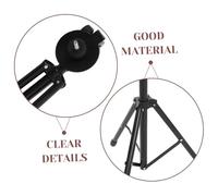 GALPADA Adjustable Percussion Drum Pad Stand with Double Braced Boom Arm Lightweight Metal Holder for Beginners and Professionals Travel-friendly Practice Drum Hardware Compatible with