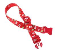 GALPADA Adjustable Small Dog Collar with Christmas Snowman Design Soft Comfortable Strap with Quick Release Buckle Lightweight Festive Pet Necklace for Puppies and Small Dogs