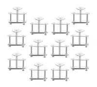 GALPADA Adjustable Swivel Screw Tubing Clamp 12Pcs Flow Control Hose Clips for Scientific Experiments Compact Design