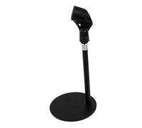 GALPADA Adjustable Telescopic Mini Microphone Stand for Desk Round Base Portable Microphone Desk Stand for Podcasting and Home Studio Use