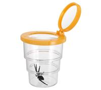 GALPADA Adjustable Three-section Insect Observation Cup with Built Magnifier for Safe Bug Catcher for Nature Exploration and Detailed Viewing of Insects and Rocks