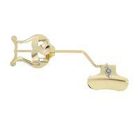 GALPADA Adjustable Trumpet Marching Lyre Clamp-on Sheet Music Holder Clip Windproof Music Notation Stand for Outdoor Performances for Brass Instruments