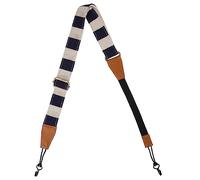 GALPADA Adjustable Ukulele Shoulder Strap Cotton Sturdy Leather Ends for Soprano Concert Tenor Ukuleles, Suitable for Stage and Practice