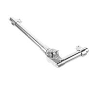 GALPADA Adjustable Zinc Alloy Tom Drum Bracket for Percussion Instruments, Silver Metal Drum Stand with Less Shaking, Suitable for Professional Drummers