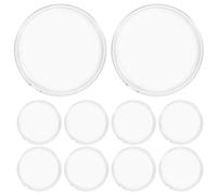 GALPADA Airtight Coin Capsules 10Pcs Plastic for 65Mm/2.56" Medal, Round Storage Case for Collector Badge Presentation and Souvenir Protection