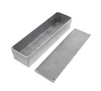 GALPADA Aluminum Effect Enclosure Box for Guitar Pedal DIY Stomp Box Case with Screws Silver Instrument Housing Replacement