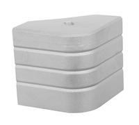 GALPADA Aluminum Pontoon Deck Corner Protector Weather-resistant Replacement Corner Cap Anti-slip Boat Rail End Cover Easy Installation for Secure Fit Pontoon and Dock Safety Accessories