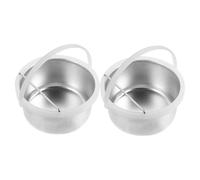 GALPADA Aluminum Wax Pot Liner 2pcs 400cc Nonstick Wax Melt Warmer Replacement Pots for Salon and Home Hair Removal Waxing Supplies