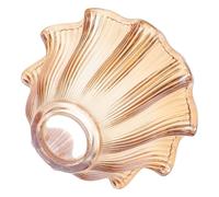 GALPADA Amber Glass Lamp Shade E14 Pendant Light Cover 120x76mm Vintage Bell Shape Replacement for Ceiling and Floor Lamps Suitable for Home and Festive Lighting