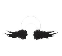 GALPADA Angel Halo Headband Decorative Winged Tiara for Women for Rave Costume Flower Crown Style for Halloween and Costume Accessories