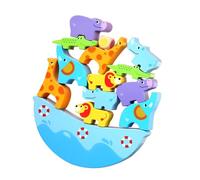 GALPADA Animal-themed Wooden Blocks Building Blocks Puzzle Toys for Boys and Girls Stacking Toys for Early Education