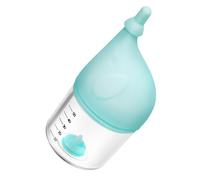 GALPADA Anti-choke Puppy Feeding Bottle with Soft Silicone Nipple Blue Kitten Feeder for Newborn Pets Compact Design for Natural Nursing Simulation and Safe Puppy Bottle Feeding