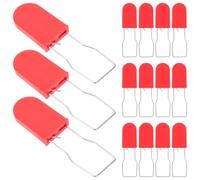 GALPADA Anti-Tamper Padlock Seals 50Pcs Red Security Wire Seal Lock with Metal Wire, Mini Logistics Security Tags for Container and Door Protection