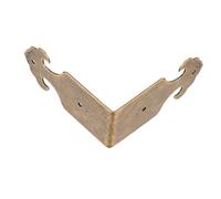 GALPADA Antique Box Corner Protector Decorative Edge Guard with Rounded Safety Edges for Jewelry Cases and Furniture Stable Screw Installation Vintage Chinese Style