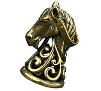 GALPADA Antique Brass Horse Head Pendant DIY Keychain Decor Small Decorative Hanging Adornment for Bag Desktop Crafting Gift for Horse Lovers
