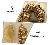 GALPADA Antique Style Brass Chinese Fortune Charm Pendant for DIY Jewelry Making Skin Friendly Feng Shui Cai Shen Hanging Ornament Unique Craft Accessory for Bracelets and Keychains