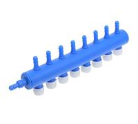GALPADA Aquarium Air Valve Distributor Splitter 1 Blue Plastic with Adjustable Control Valve Quiet Operation Easy Installation for Fish Tank Accessories