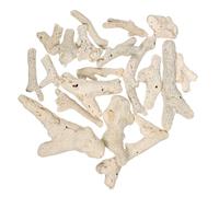 GALPADA Aquarium Gravel White Crushed Rocks for Fish Tank Coral Real Crushed Coral for Aquarium Natural Chip Stone Color Fake Rocks Base Marine Tank Sand Beige Random Color