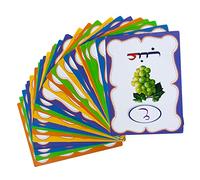 GALPADA Arabic Letter Flash Cards for Kids Educational Cognition Tool for Preschool 26-Piece Set Colorful Illustrations for Early Learning Activities